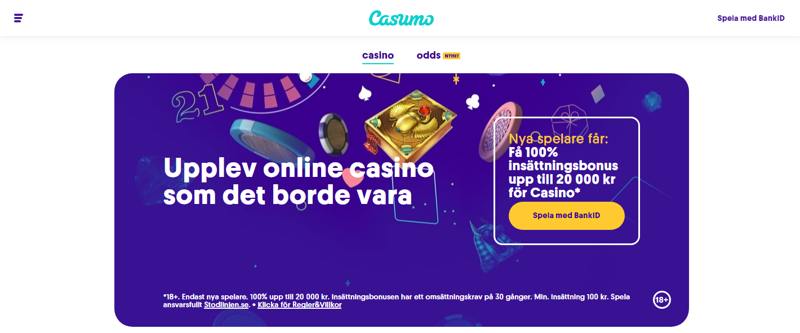 Casumo. Nu har vi inte kontrollräknat älgarna, men vi har i alla fall över 2000 spel, såsom slots, Roulette, Blackjack och mycket mer. Och! Vi lägger till nya spel varje dag